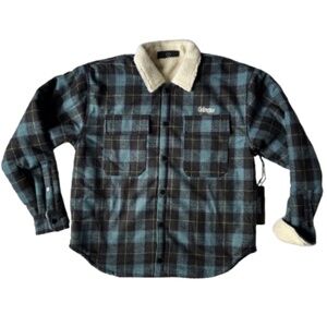 NEW! Civil Regime Flannel Sherpa Jacket